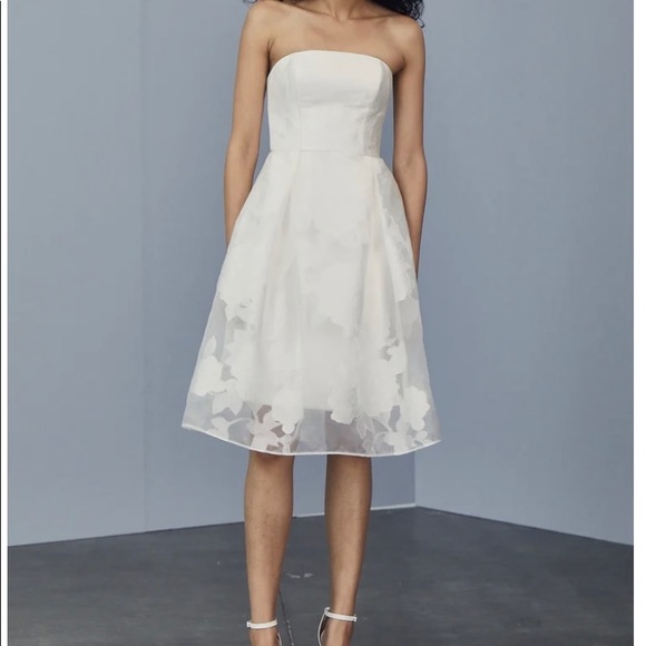 Amsale Rose Fil-coupé Dress - LW166 NWT - Picture 1 of 3